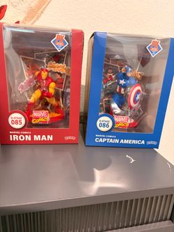 Beast Kingdom D-Stage Marvel Comics Iron Man & Captain America PX Figures