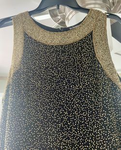 Krishma Black Golden Beaded Dress (1X)
