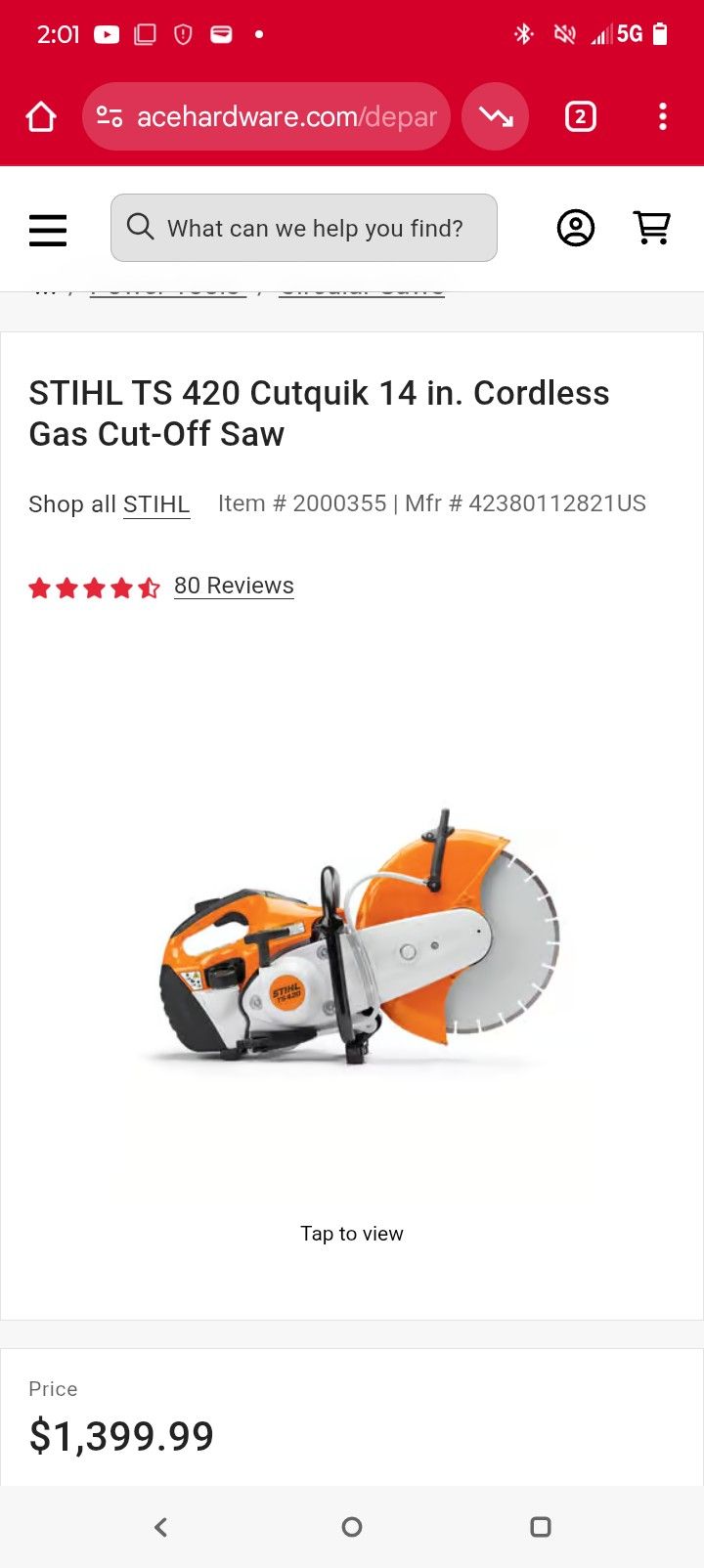 Stihl Concrete Saw