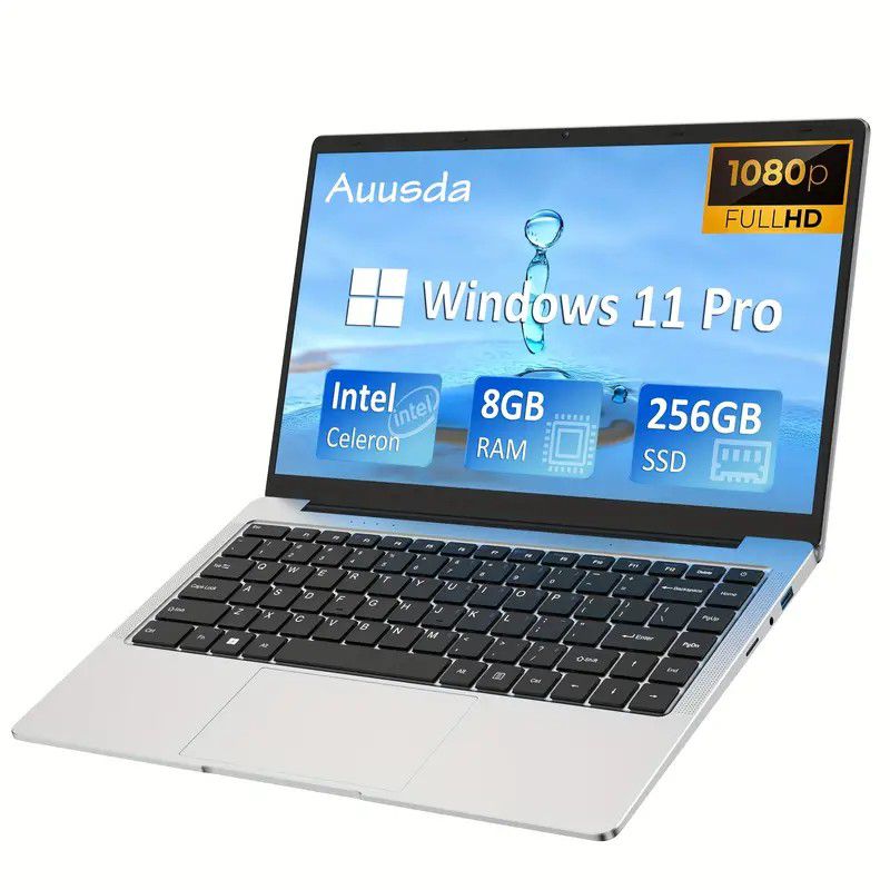 Auusda Laptop Computer With 8GB LPDDR4 256GB SSD