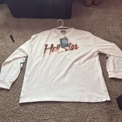 Long Sleeve Hellstar Shirt. LARGE