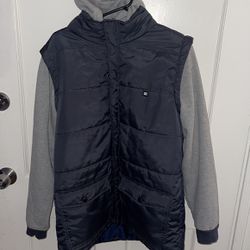 DC  Puffer Vest Jacket With Hood
