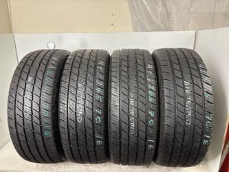 Set 4 tires 265 70 16 cooper adventurer at like new no repairs