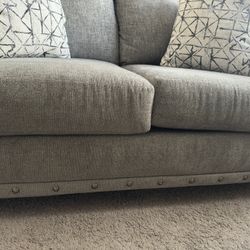 Gray Love Seat 