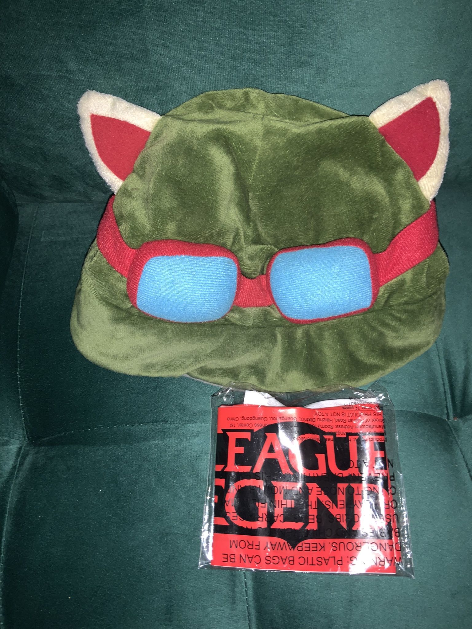 LoL League of Legends TEEMO Plush Hat Riot Games Authentic Goods Cosplay