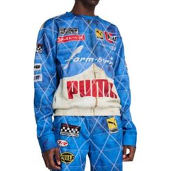 Puma x A$AP Rocky Men's Quilt Sweatshirt Clyde Royal Size Small 631125-01