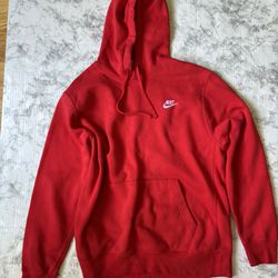 Nike  Men's Pullover Hoodie, L- Red