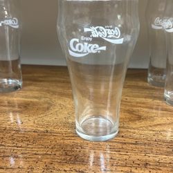 7 Vintage Coca Cola Glasses