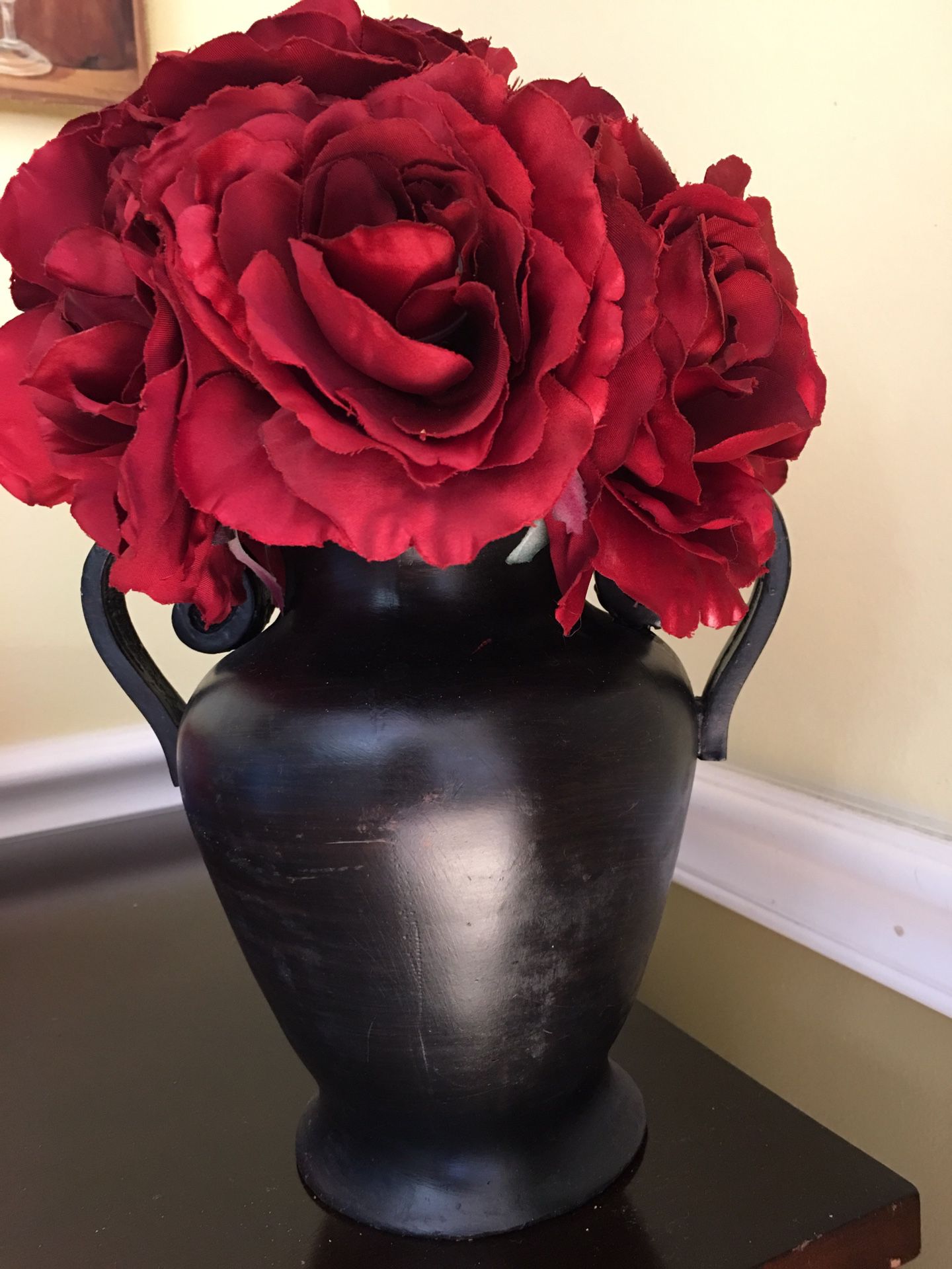 Decorative vase and flowers