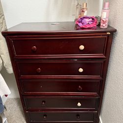 Real wood brown dressers