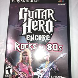 Guitar Hero Encore: Rocks the 80s (Sony PlayStation 2, PS2) Tested Fast Shipping