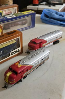 Vintage box Teco trains