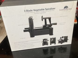 3-Blade Vegetable Spiralizer – Makes Healthy Veggie Noodles (New)