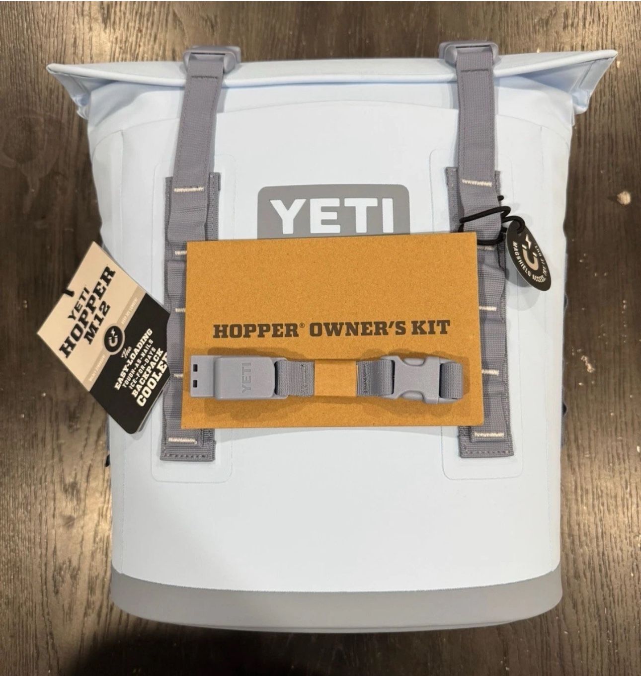 New YETI Hopper M12 Soft Backpack Cooler Big Sky Blue Model HOPPBPM12