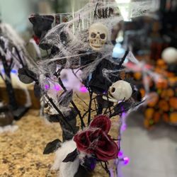 Creepy Halloween holiday table or bar centerpiece