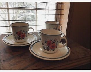 Mikasa Stoneware, Gay Paree, 11 Sets Available, Vintage 1970’s Discontinued Pattern