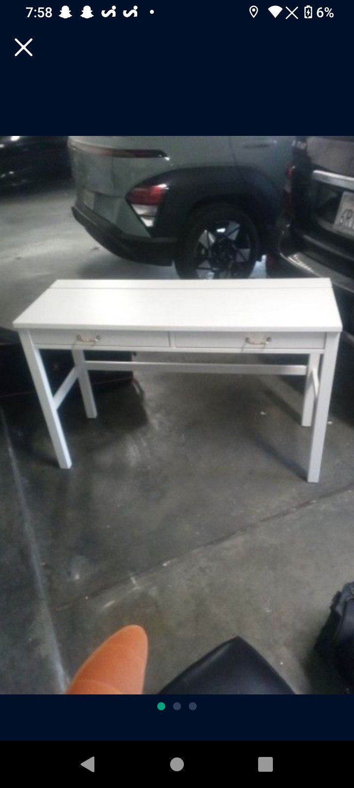 White Ikea Desk