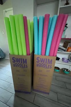 Pool noodles - arts and crafts - Labor Day