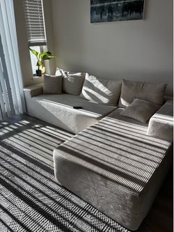 L Shaped Cloud Sectional Couch