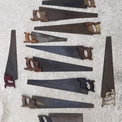 Vintage Carpenters Hand Saws 