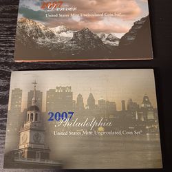Coin Set US Mint Uncirculated 2007