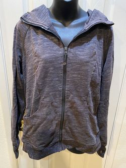 Lululemon Grey Marbled Scuba Jacket Size 12