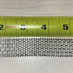925 Sterling Silver Vintage Mexico Mesh bracelet 38.22 grams