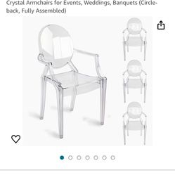Acrylic Chairs Set of 4