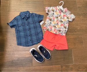 New Boys little kid outfit 3t-4t , shoes size 11