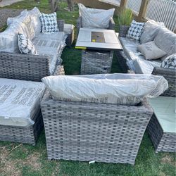 Brand New Patio Outdoor Furniture Set With Fire Pit 