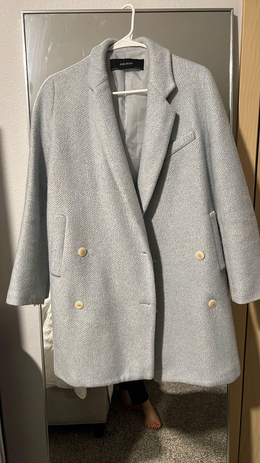 Zara Coat Baby Blue