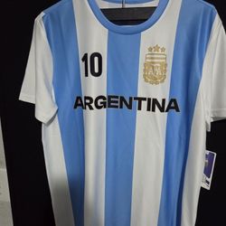 Messi Soccer Jersey Large Authentic 