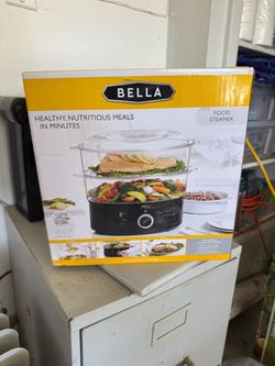 Bella 2-Tier Electric Food Steamer & Rice Cooker (7.4 Qt) - Brand New