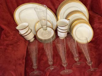 China With Gold Trim