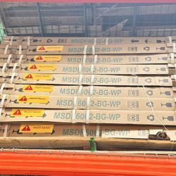 MSDF6062-BG  WOODBRIDGE Frameless Single Sliding Shower Doors in Brushed Gold Finish, 56-60" Width x 62" Height with 5/16"(8mm) Clear Tempered Glass a