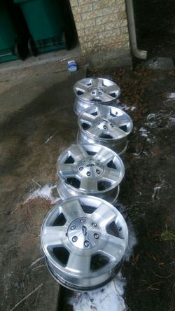 A Ford F-150 rims for sale