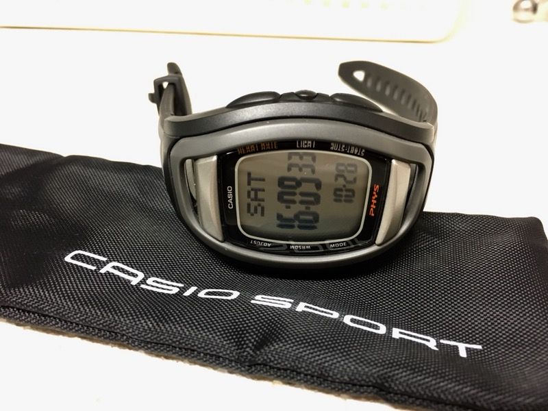Casio Phys Heart Rate Monitor Watch CHF-100 with chest strap