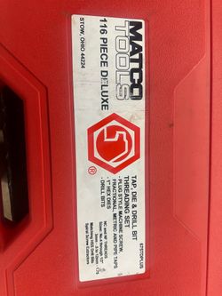 Matco tap set