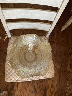 very large glass fruit bowl