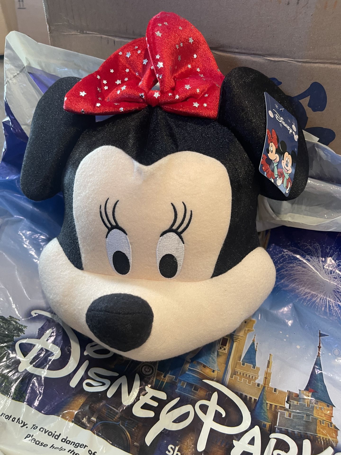 Disney Christmas Minnie Mouse Head Tree Topper
