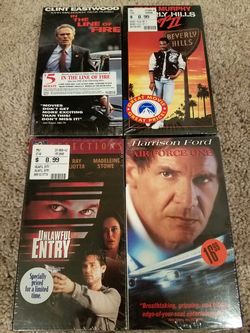 4 unopened vhs movies