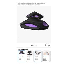 Brand new size 9.5 Wide Women/8.5 Wide Men Cloud Slides for Men Women