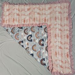 Hand Sewn Baby Girl Blanket 