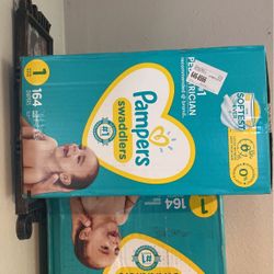 Pampers Size 1 164 Count 