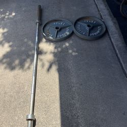Olympic Weights And Barbell 