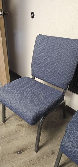 Fabric Cushion Metal Frame Chairs