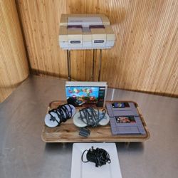 🎮 Super Nintendo Bundle — 3 Games + 2 Controllers | Tested & Working