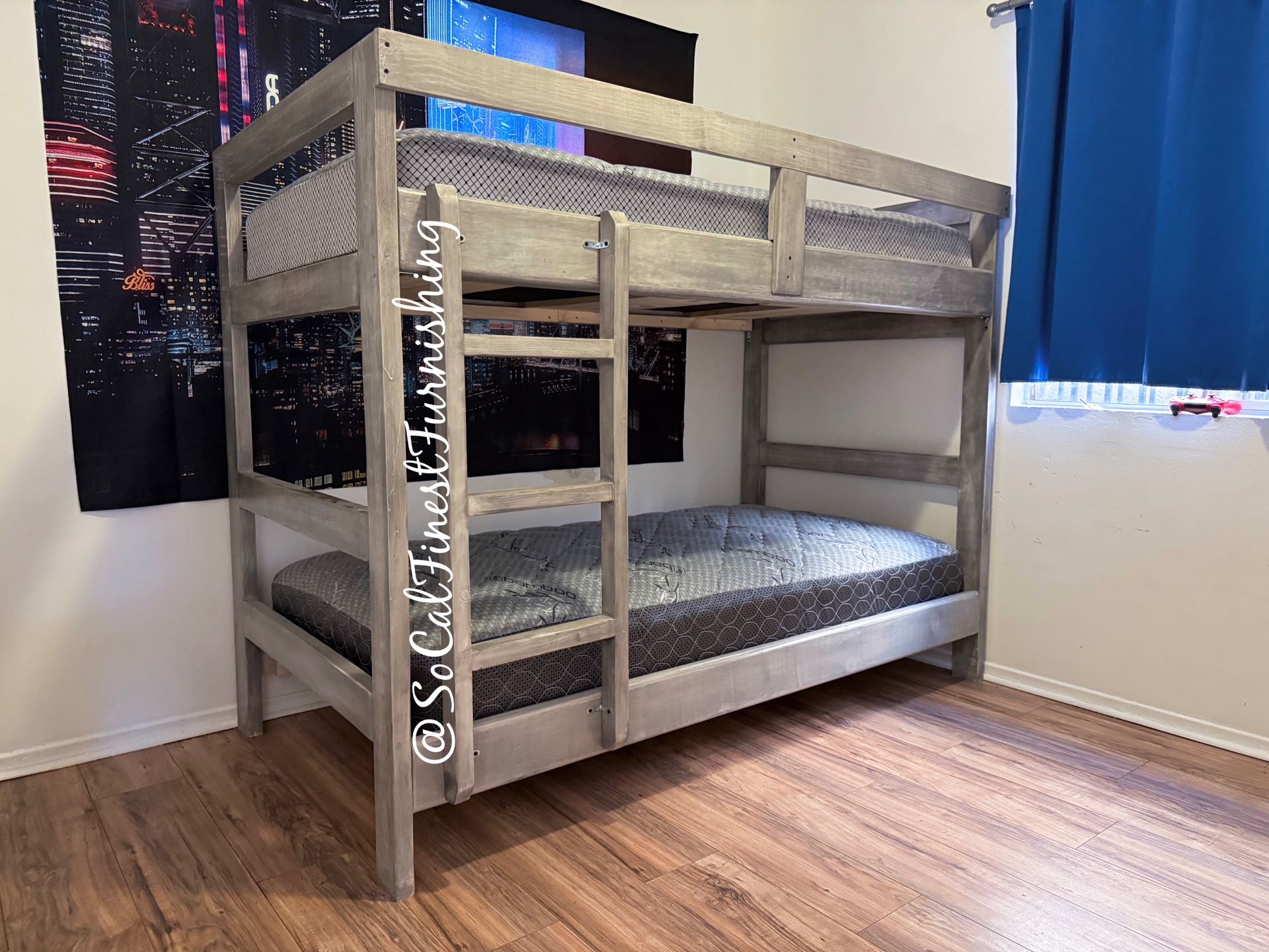Twin Bunk Bed With Mattresses