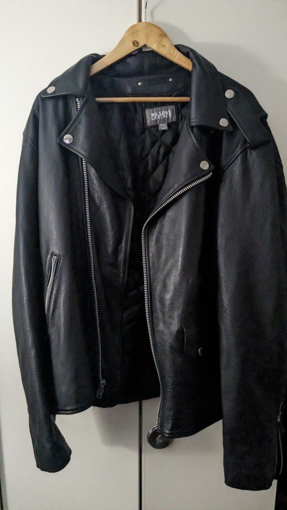 Wilson's Real Leather Biker Jacket