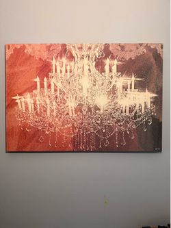 Chandelier Canvas Art